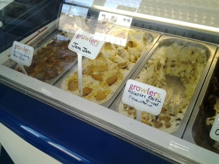 Ice creams by Growlers, in Joe Batt's Arm, NL