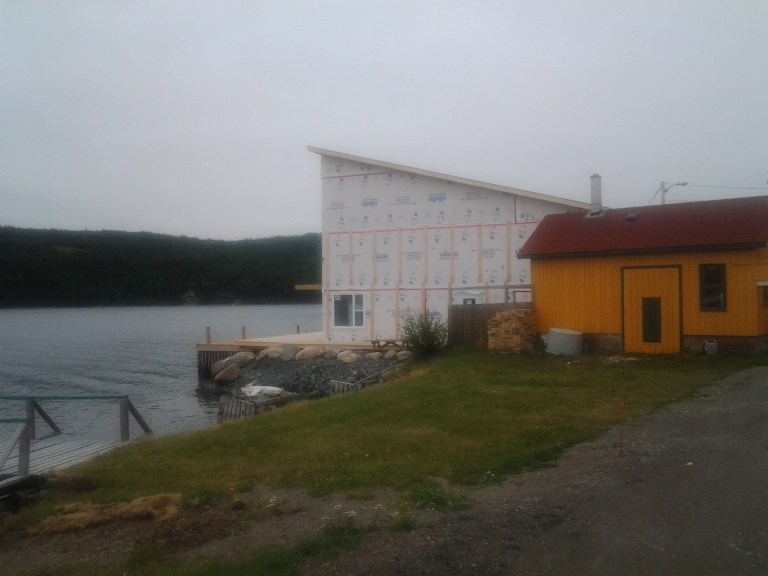 Construction of addition to By the Sea Café and Resort, Kings Point, NL