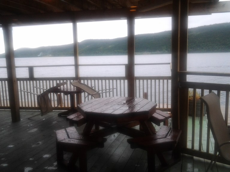 A view from the deck added last year.