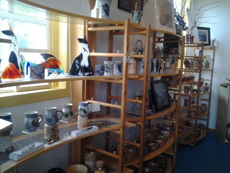 Pottery by various Atlantic Canada potters. Kings Point Pottery, NL