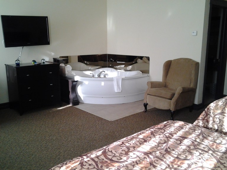 Double whirlpools are available in many rooms at the Monastery Spa and Suites, St. John's, NL