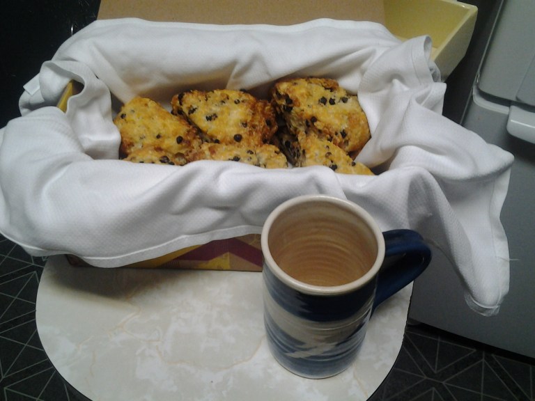 Blueberry scones from the Fogo Island Inn