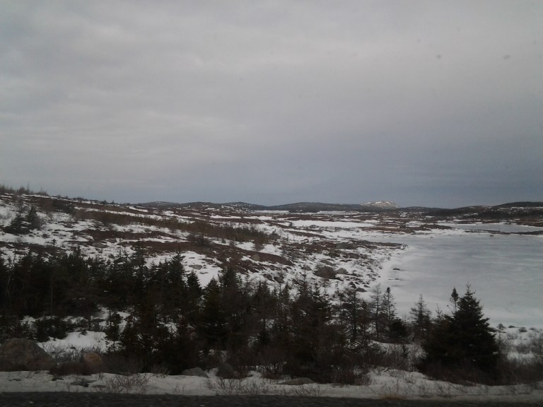The Avalon has much less snow than Gander as we start our drive East.