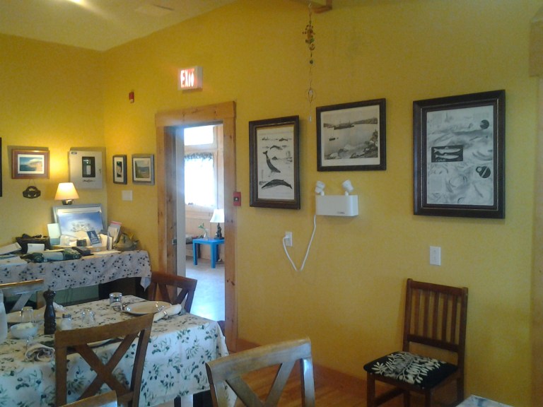 Dining room at the Inn at the Cape, NL