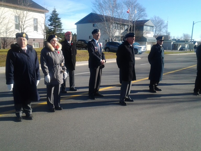 Members of Royal Canadian Legion, Remembrance Day 2014, Gander, NL