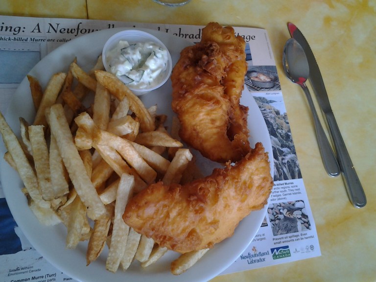 Lunch at the Spindrift Motel, Musgrave Harbour, NL