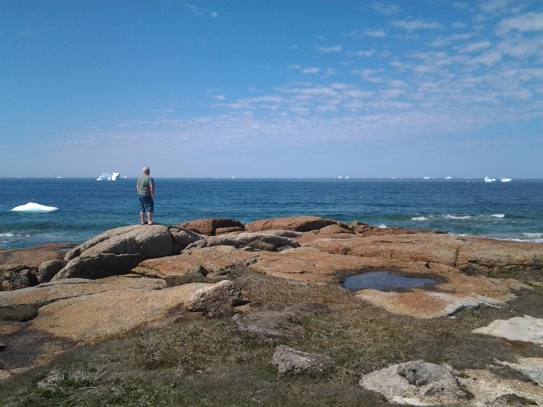 Lumsden North, last year, June 14, 2014 with icebergs. 